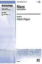 Witness SATB choral sheet music cover Thumbnail